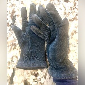 Blue Suede Gloves from the historic French leather goods brand Perrin Paris.